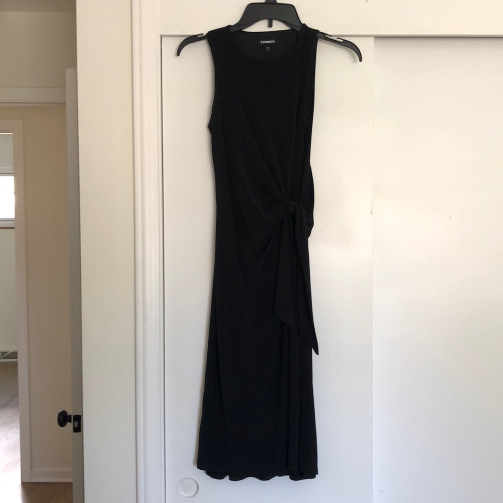 Express Black Midi Dress